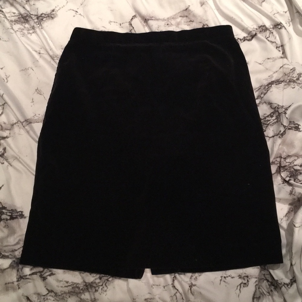 Black Velvet Skirt